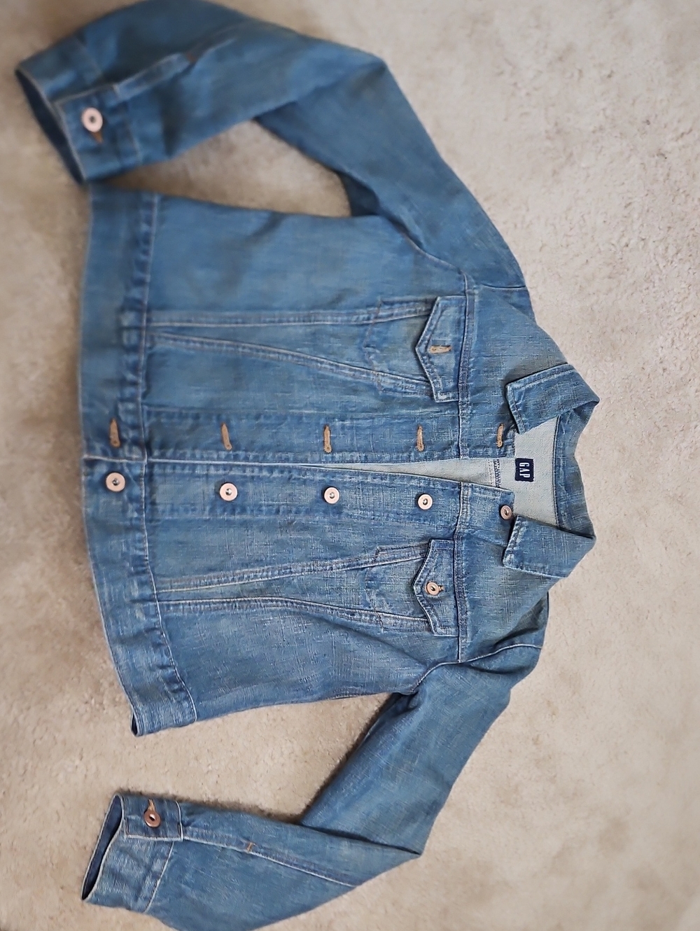 Women's Gap Blue Denim Jacket - Classic Casual Outerwear